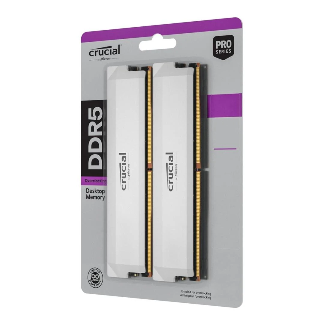 Crucial Pro CP2K32G64C40U5W U-DIMM OC Memory Module 64GB DDR5 6400MHz