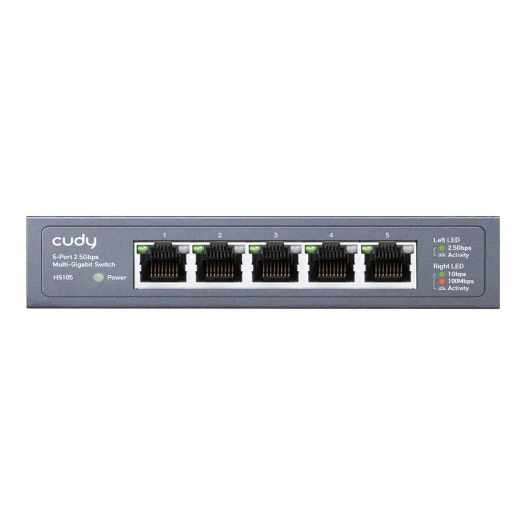 Cudy CD-HS105 5-port 2.5Gbps Ethernet Metal Desktop Switch