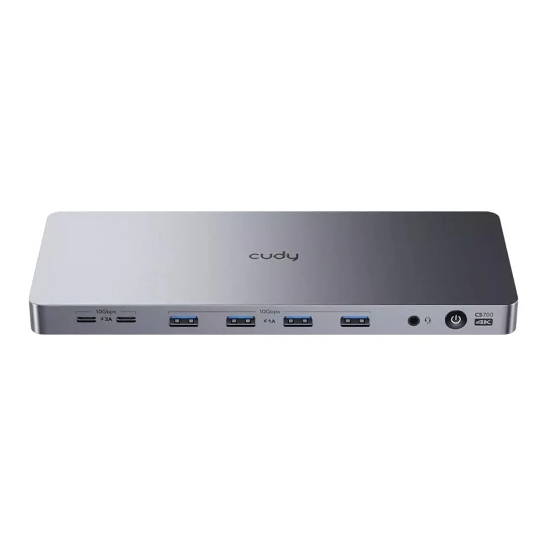 Cudy CS700 Dual 4K 10Gbps USB-A & USB-C Gigabit Ethernet Docking Station