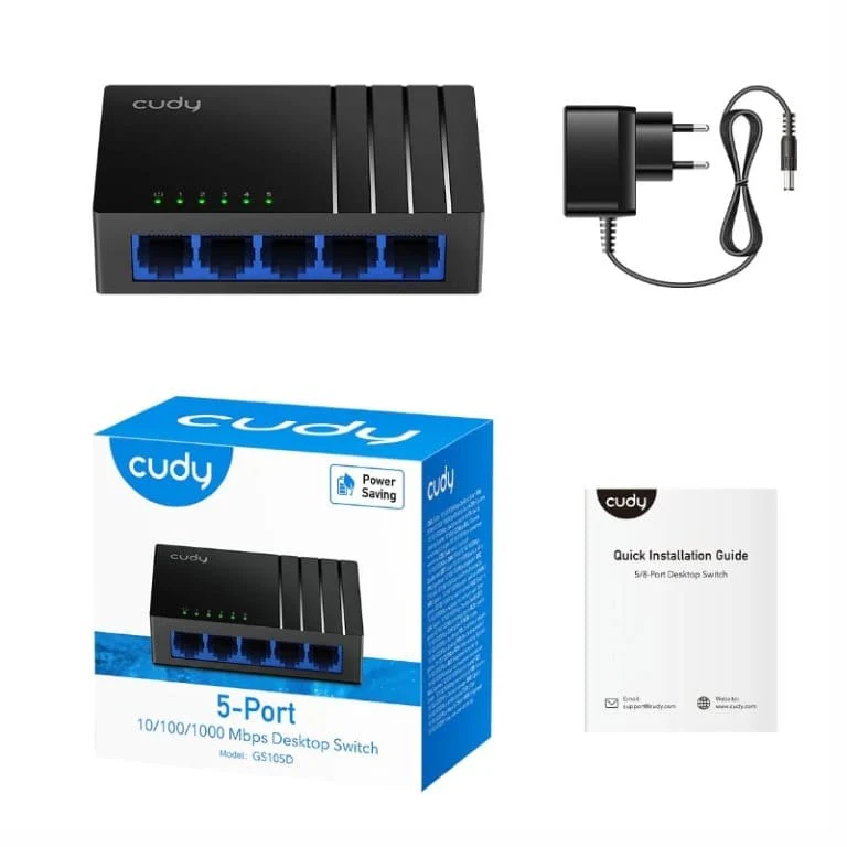 Cudy GS105D 5-port GbE Unmanaged Desktop Network Switch - Image 4