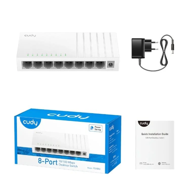 Cudy GS108D 8-port GbE Unmanaged Desktop Network Switch - Image 2