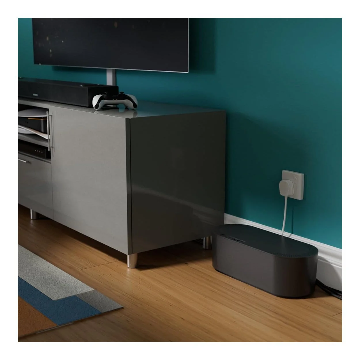 D-Line Cable Tidy Box Cable Management Black - Large DCTULGEB - Image 7