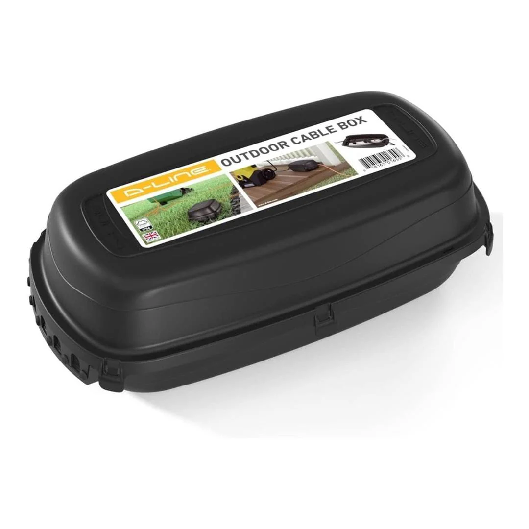 D-Line DOCM001 Outdoor Cable Management Box Black