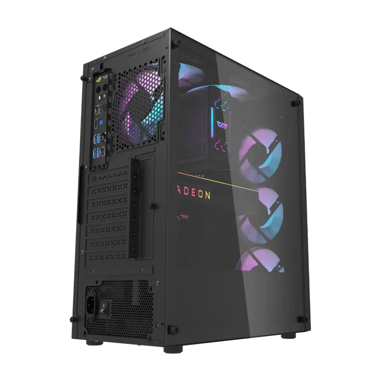 darkFlash DK351 ATX PC Case Black with 4 ARGB Fans - Image 5