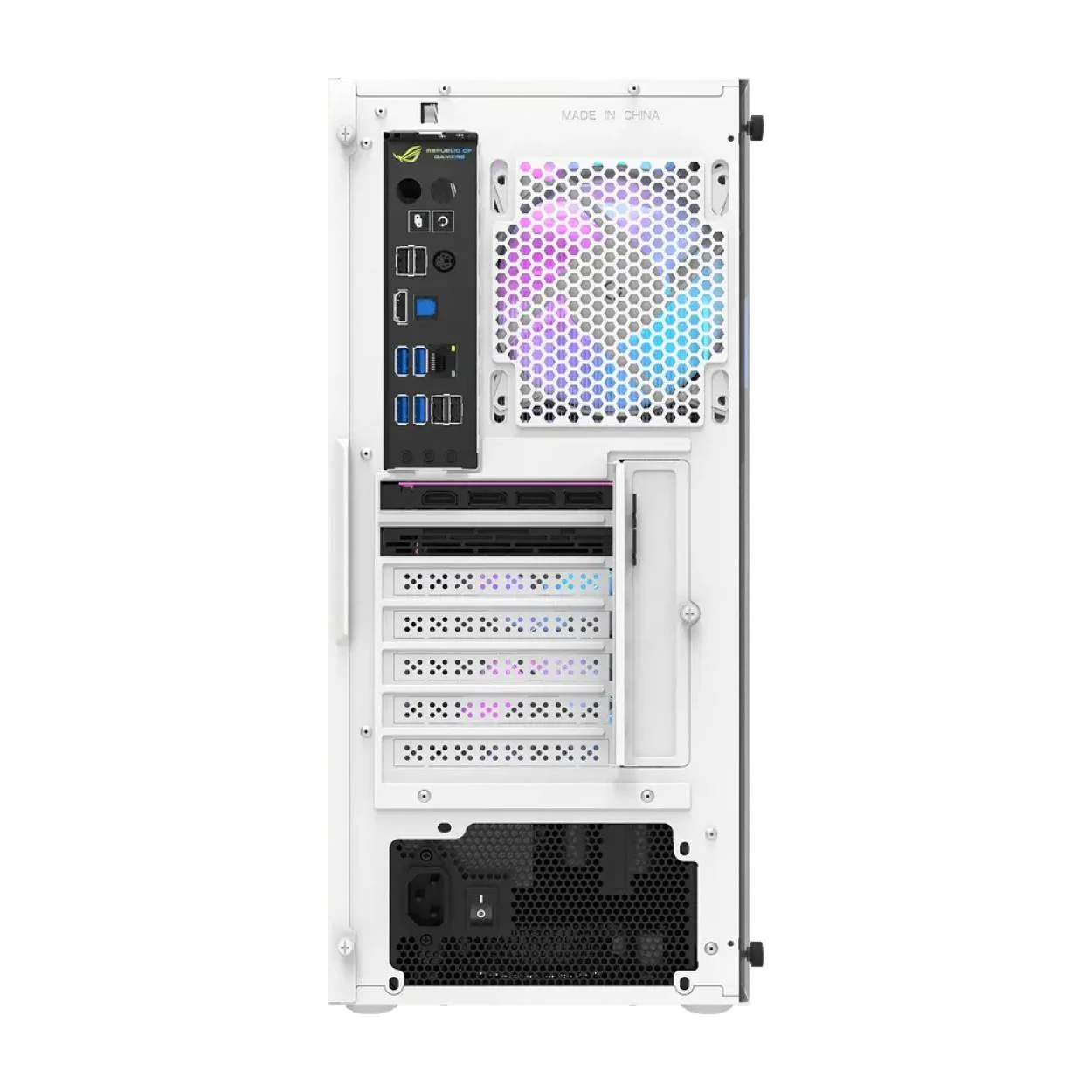 darkFlash DK351 ATX PC Case White with 4 ARGB Fans - Image 4