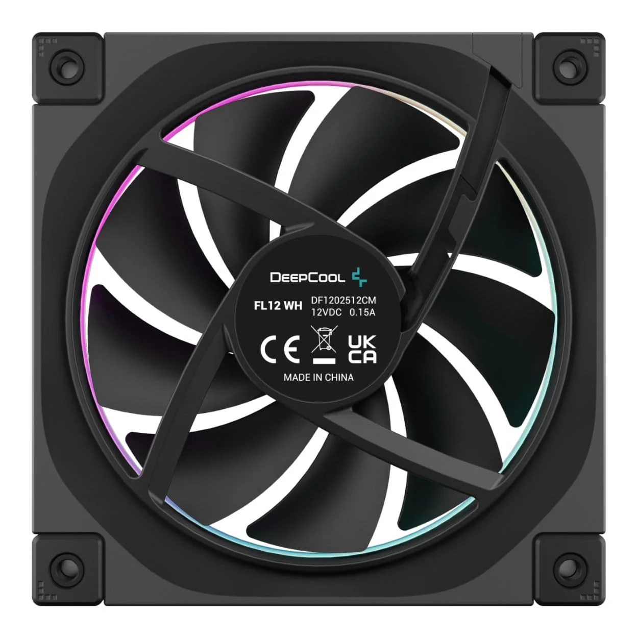 DeepCool FL12 ARGB 120mm PWM Case Fan 3-pack R-FL12RSE-BKAPN3-G - Image 4