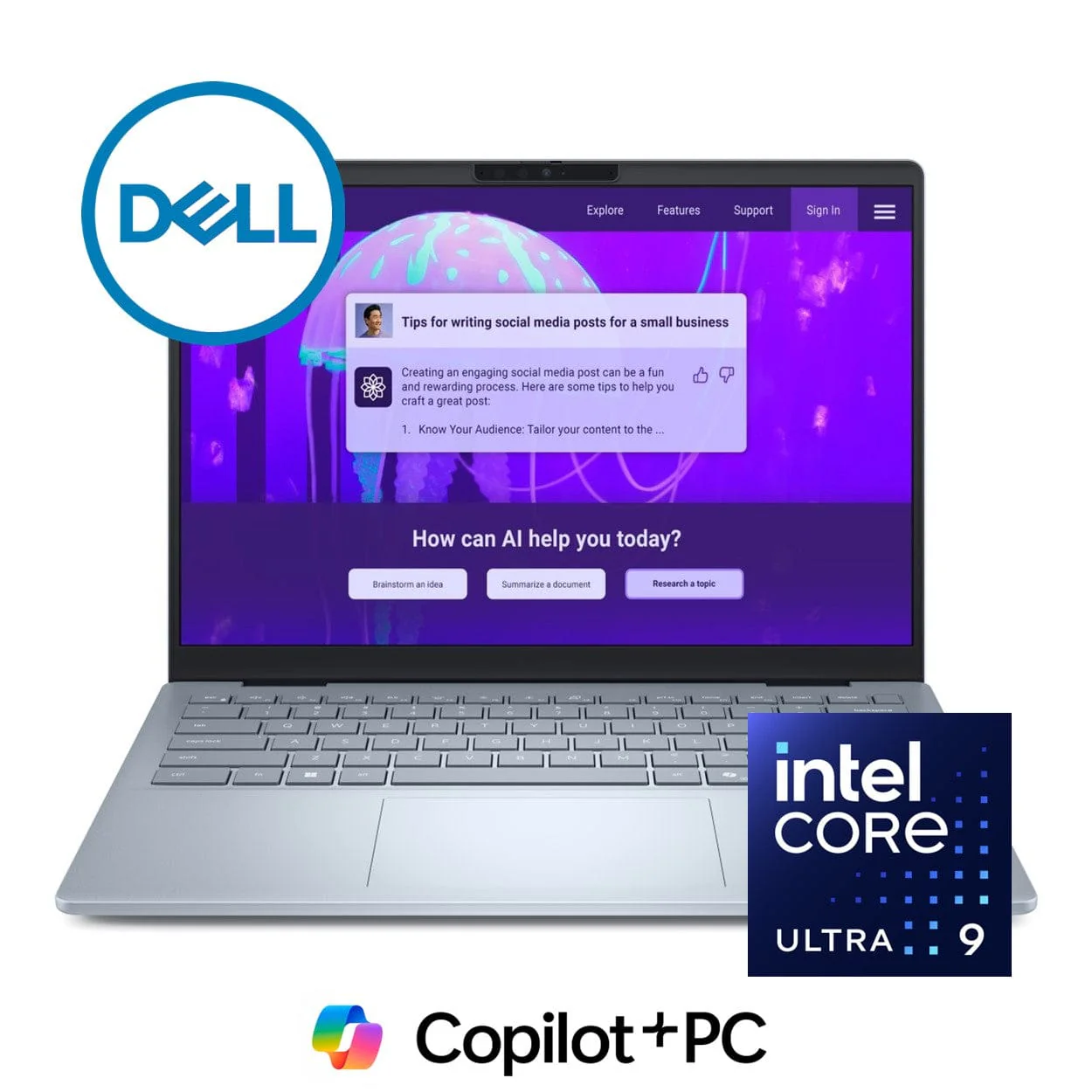 Dell 14 Plus 14-inch 2.5K AI Laptop - Intel Core Ultra 9 288V 1TB SSD 32GB RAM Win 11 Pro - Image 2