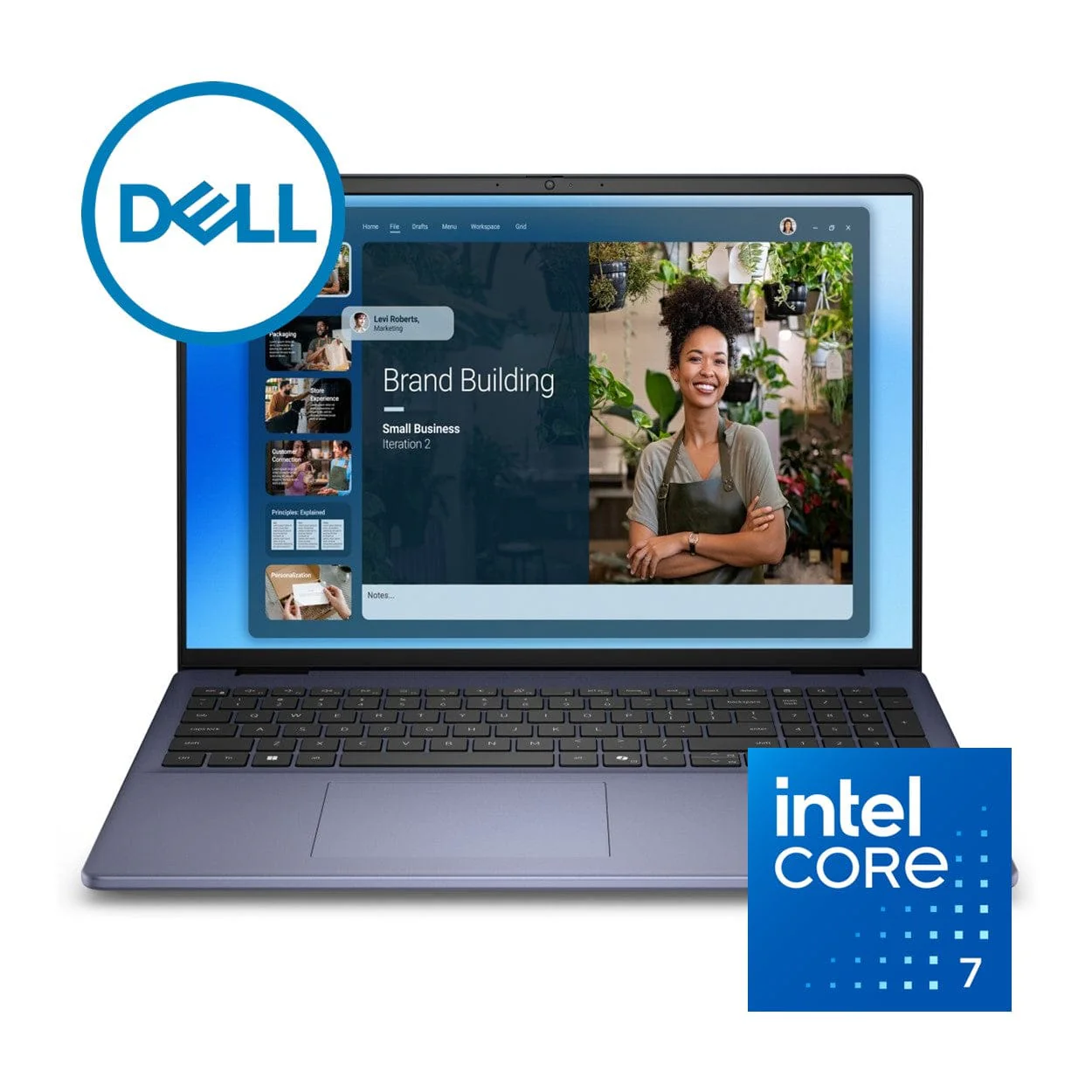 Dell 16 16-inch FHD+ Laptop - Intel Core 7 150U 512GB SSD 16GB RAM Win 11 Pro - Image 2