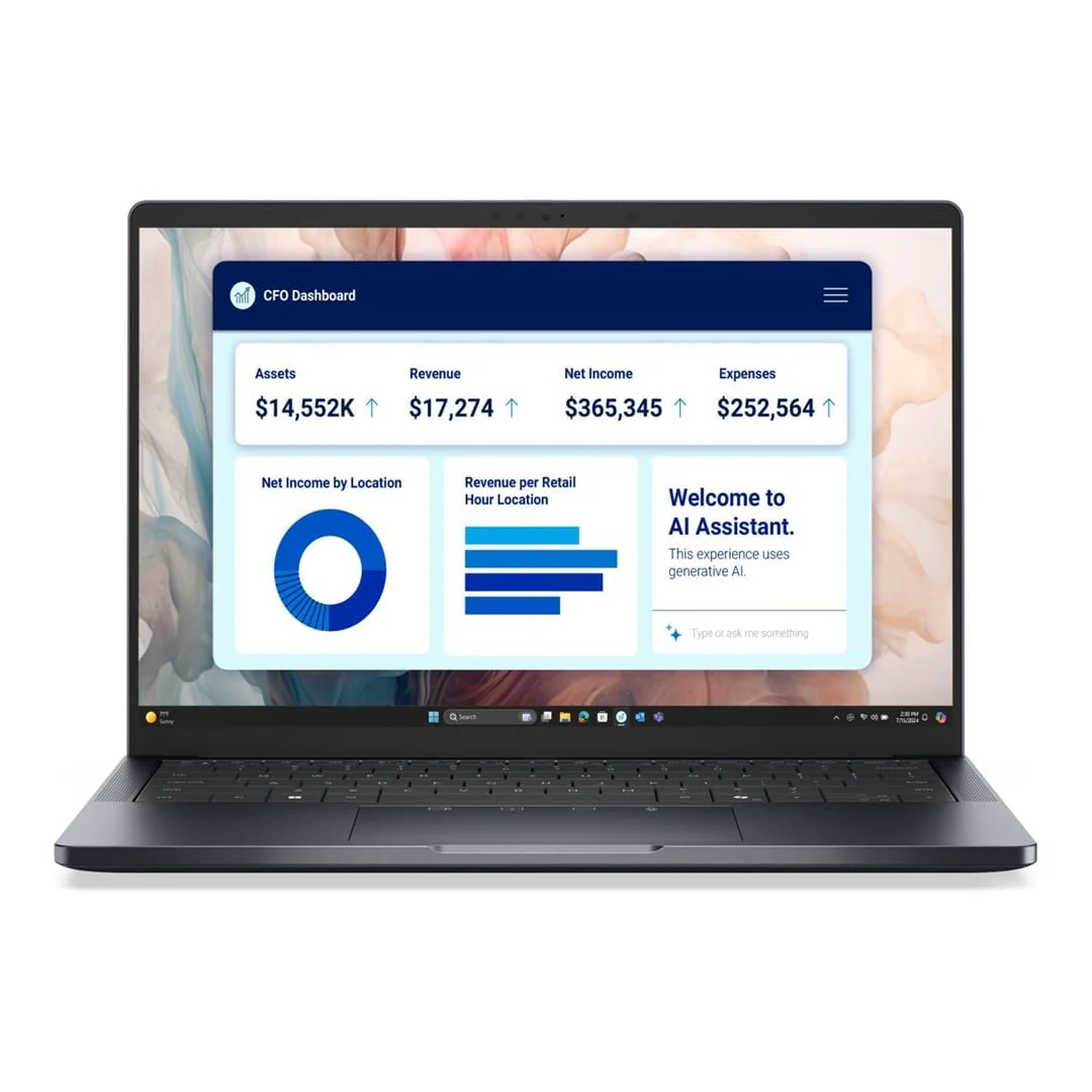 Dell Pro 14 Premium 14-inch FHD+ AI Laptop - Intel Core Ultra 7 268V 1TB SSD 32GB RAM 5G Win 11 Pro