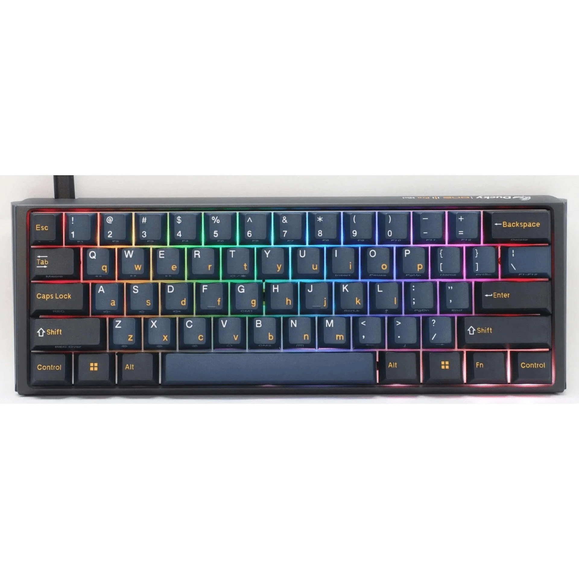 Ducky One 3 Pro Mini Nazca Line 60 Cherry MX2A Red Linear Mechanical Wired Gaming Keyboard - Black DKON2361ST-CRUSPTCHNAZ001
