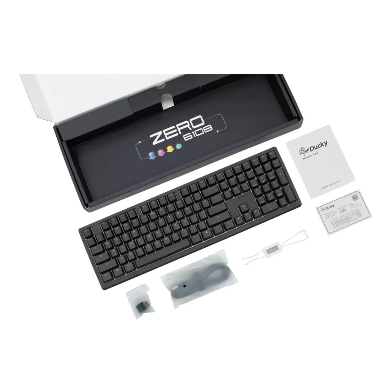Ducky Zero 6108 Wireless RGB Gaming Keyboard Black with Cherry MX2A Red Linear Switches - Image 4