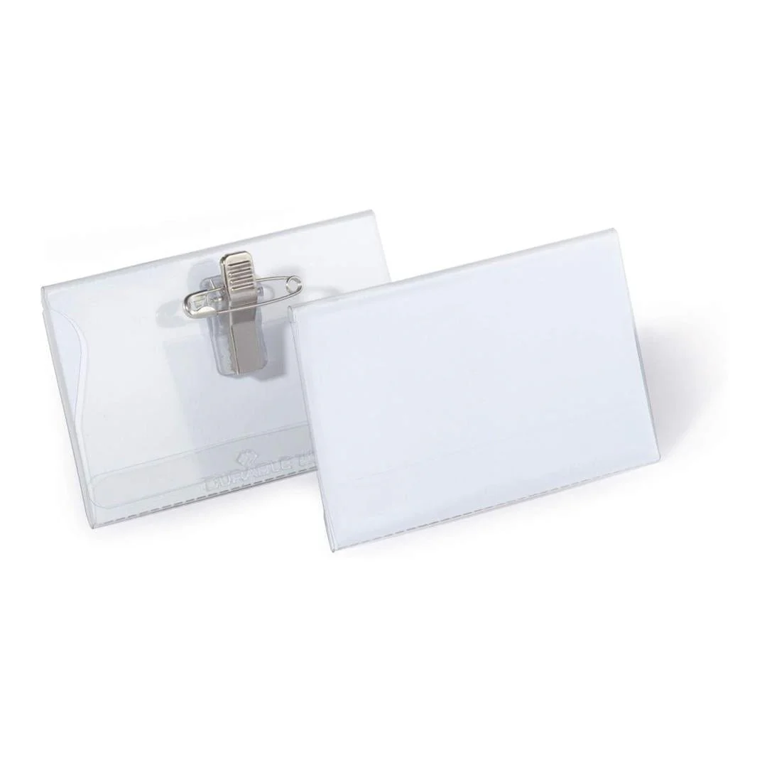 Durable Name Badge with Combo Clip 50-pack 810119