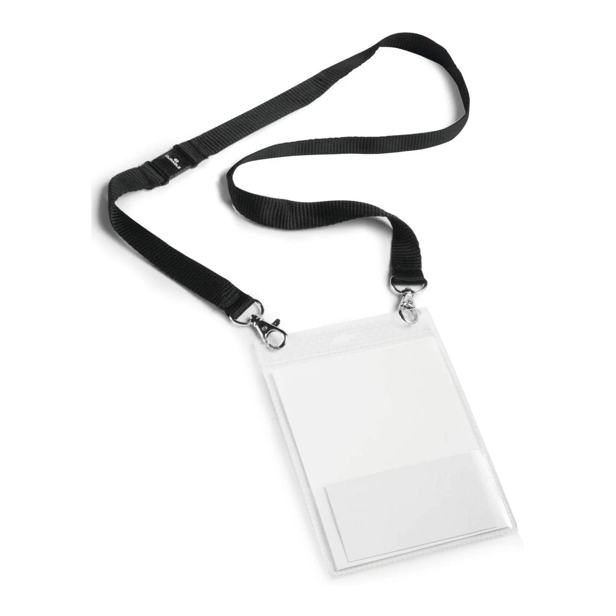 Durable Name Bagde A6 With Textile Lanyard Complete Kit 10-pack 852501 - Image 2