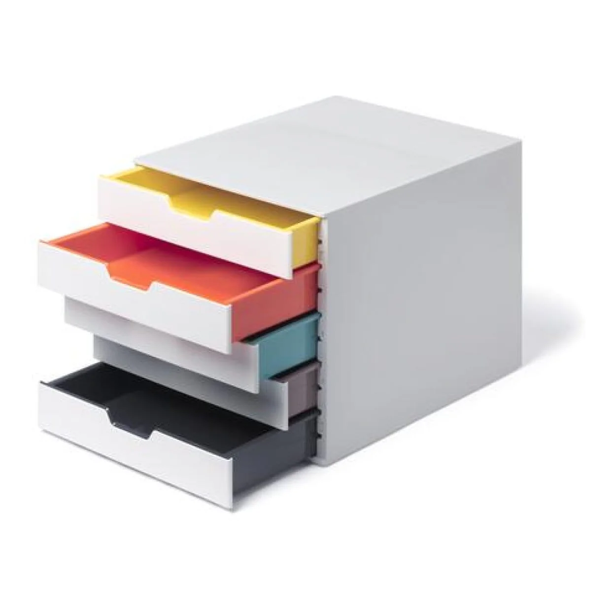 Durable VARICOLOR 5 Drawer Mix Multicolour A4 Document Storage Organizer 762527 - Image 2
