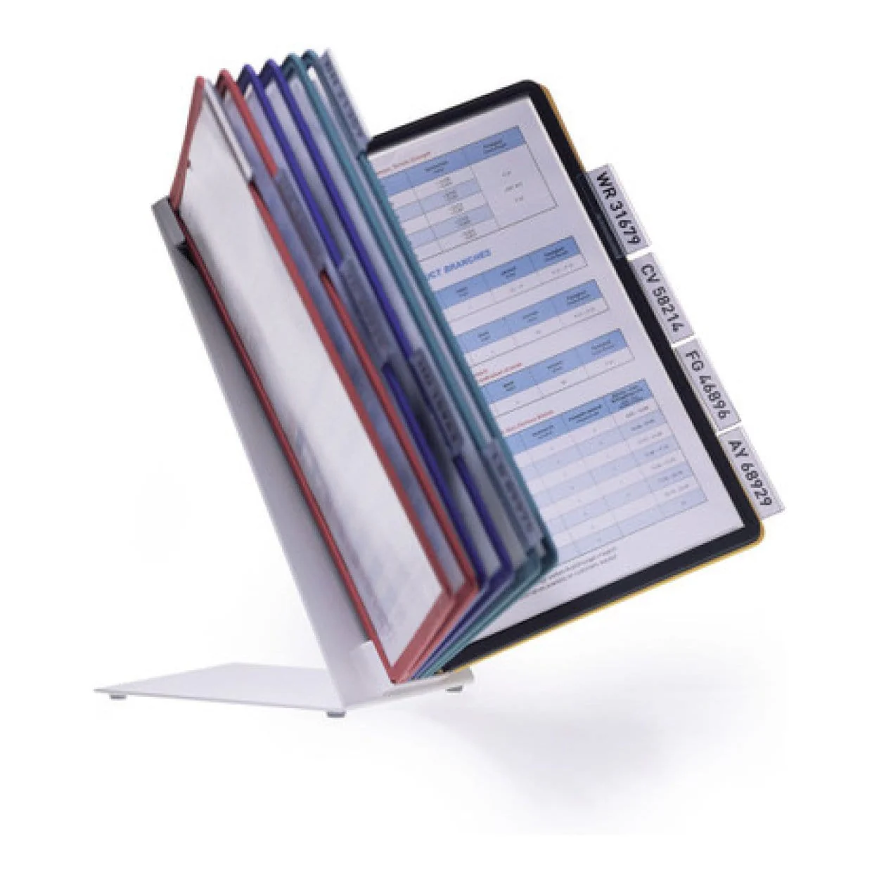 Durable VARIO TABLE 10 A4 Colour Coded Display Desk Stand 557000 - Image 3