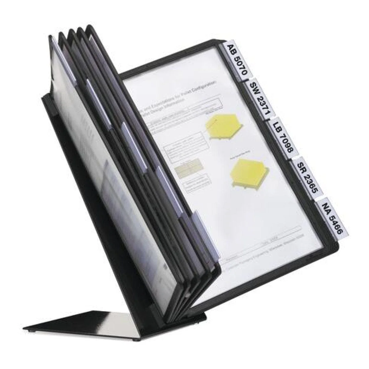 Durable VARIO TABLE 10 A4 Display Desk Stand Black - Image 3