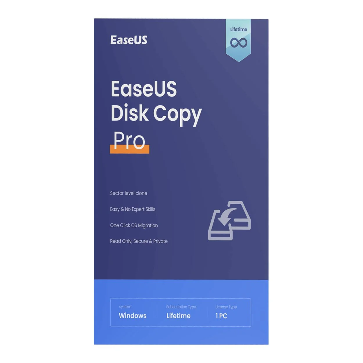 EaseUS Disk Copy Pro 1 Device Lifetime Subscription Download - Image 2