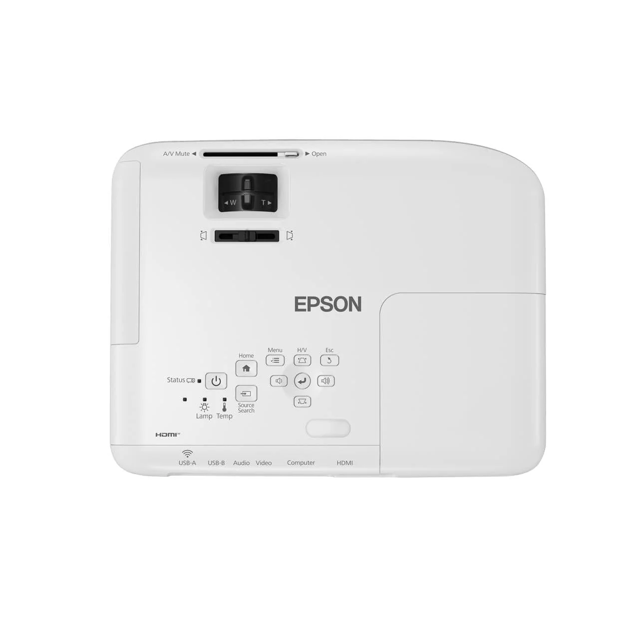 Epson EB-W06 Data Projector WXGA 3700 ANSI Lumens Standard Throw 3LCD 1280x800 Projector White V11H973040 - Image 6