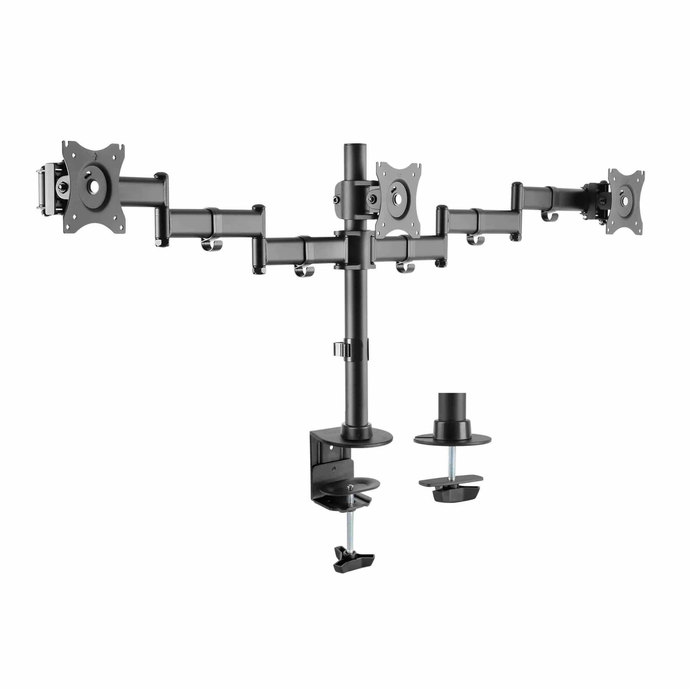 Equip 13-inch to 27-inch Articulating Triple Monitor Desk Mount Bracket 650116 - Image 3