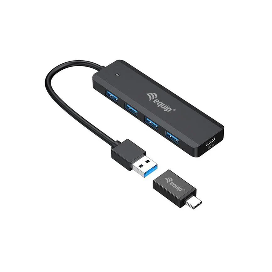 Equip 4-Port USB 3.2 Hub with USB-C Adapter 128959 - Image 2
