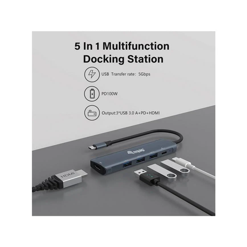 Equip 5-in-1 USB-C Multiport Adapter 133487 - Image 4