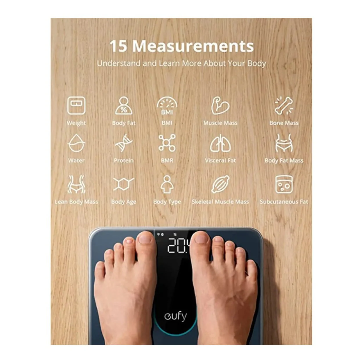 Eufy P2 Pro Smart Scale Black T9149K11 - Image 2