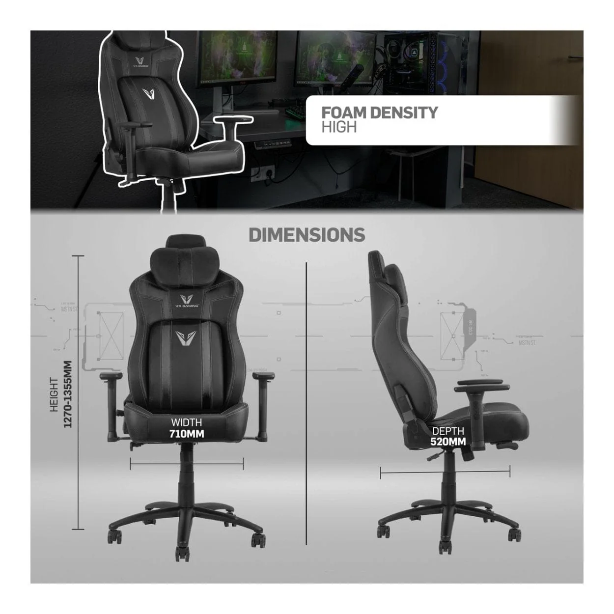 Everfurn Blaze Gaming Chair FD-OC-GA-73 - Image 7