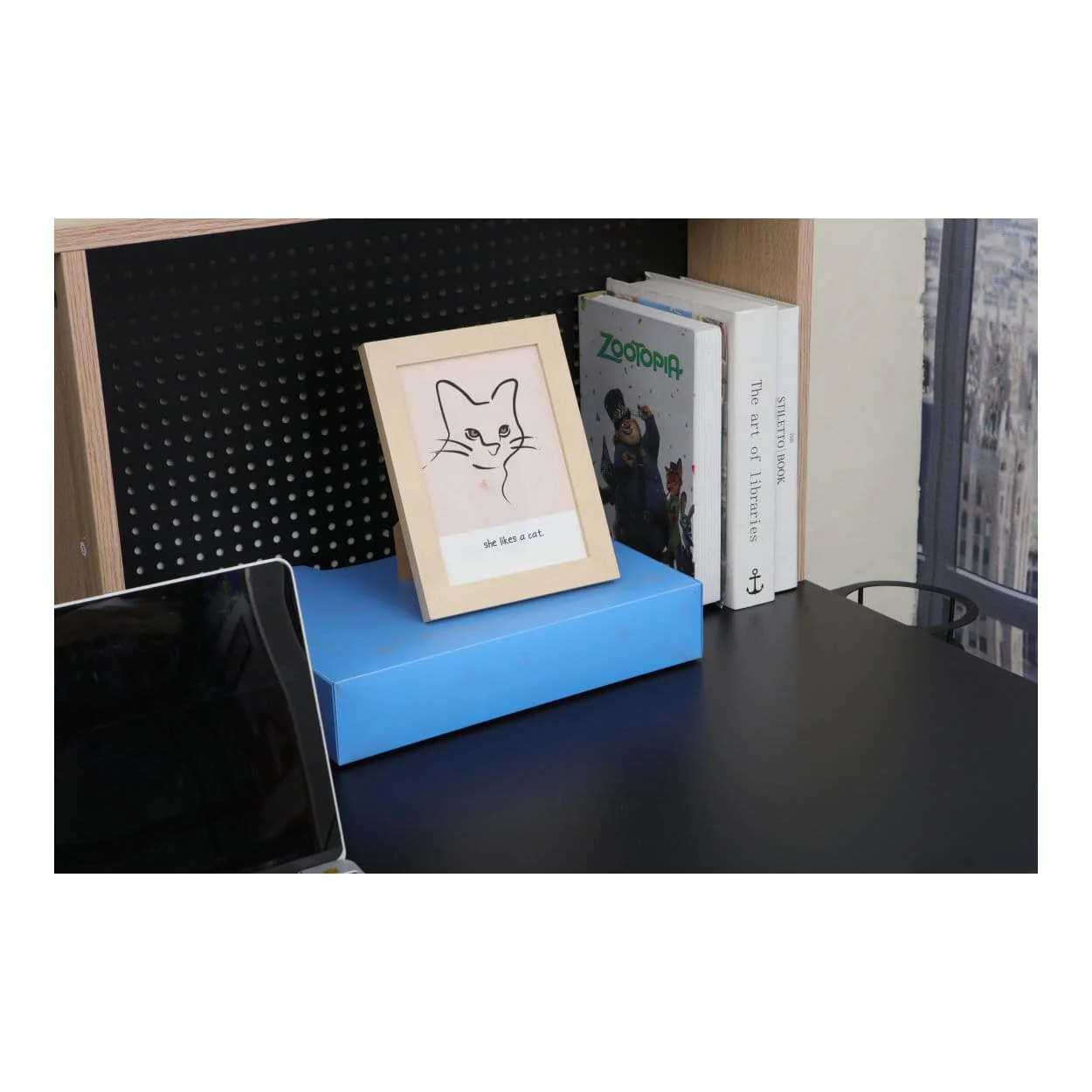 Everfurn Corin Office Desk Black FD-OD-23 - Image 8