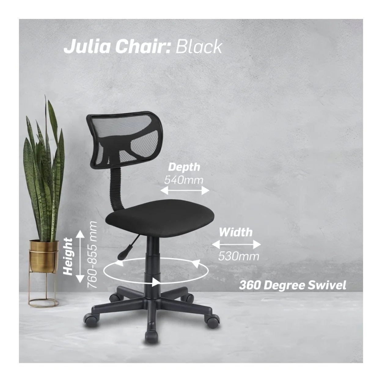 Everfurn Julia Office Executive Chair FD-OC-TY-21 - Image 3