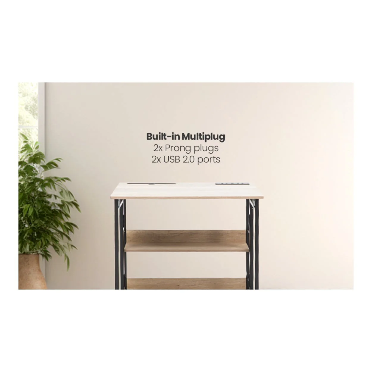 Everfurn Viron Folding Desk FD-OD-SD-11 - Image 9