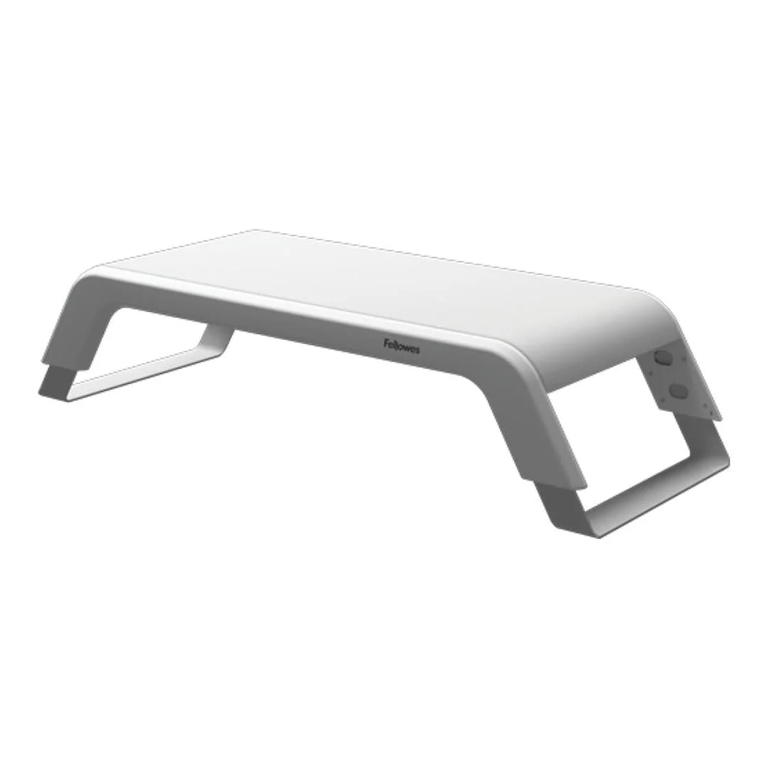 Fellowes Hana LT Height Adjustment Monitor Riser Stand White 100016997