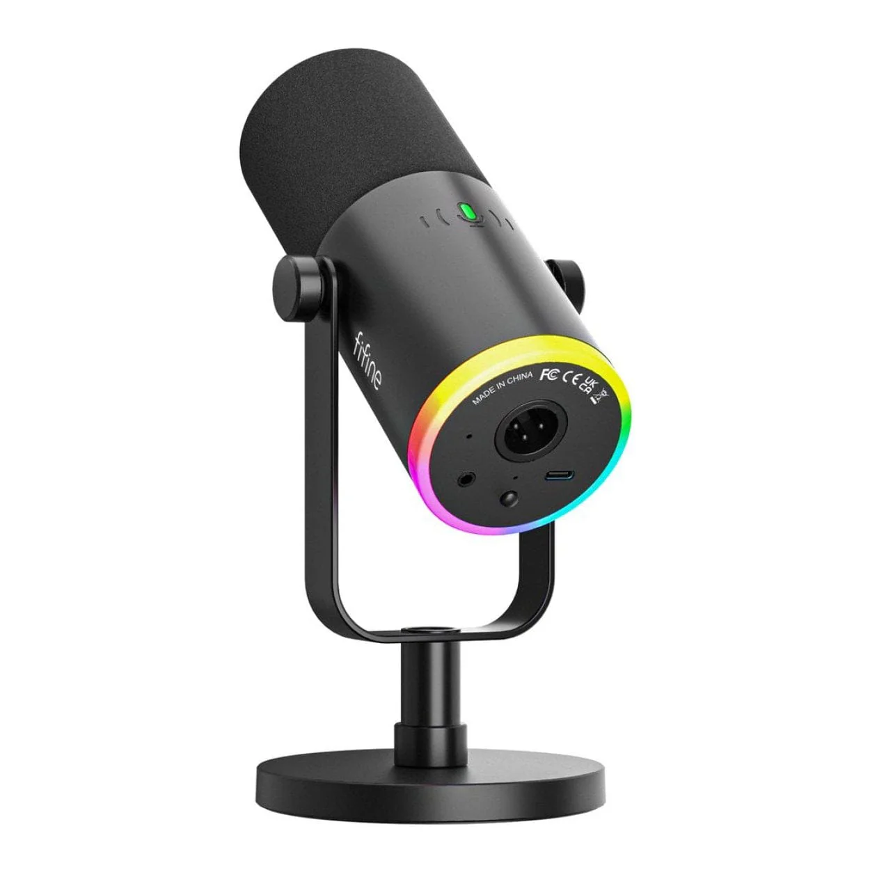 Fifine AM8 NEO RGB Dual Port Gaming Microphone with Stand FF-AM8-NEO - Image 4
