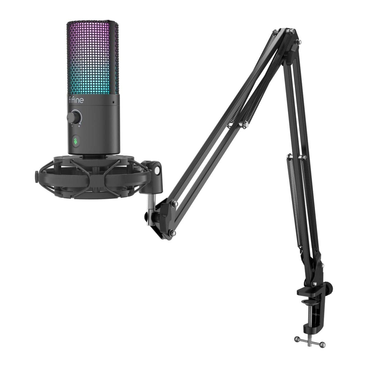 Fifine T669 Pro3 RGB Microphone with Pop Filter and Boom Arm Stand FF-T669-PRO3 - Image 2