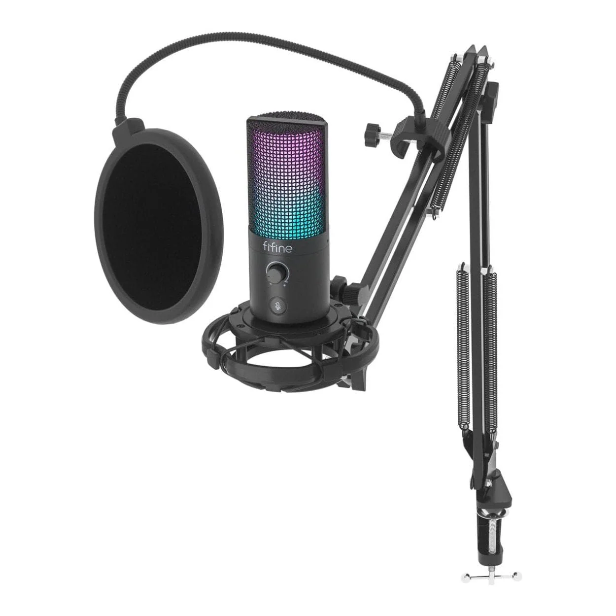 Fifine T669 Pro3 RGB Microphone with Pop Filter and Boom Arm Stand FF-T669-PRO3 - Image 5