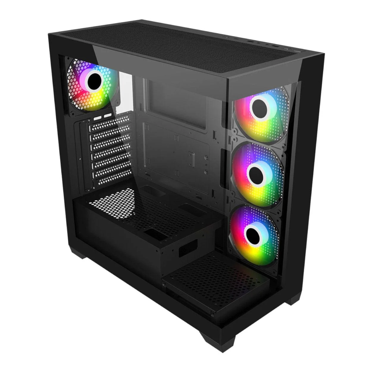 FSP M340-BA ARGB ATX Mid-Tower Gaming PC Case Black - Image 3