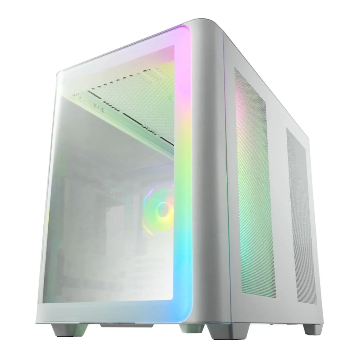 FSP M580-WA ARGB ATX Mid-Tower Gaming PC Case White - Image 3