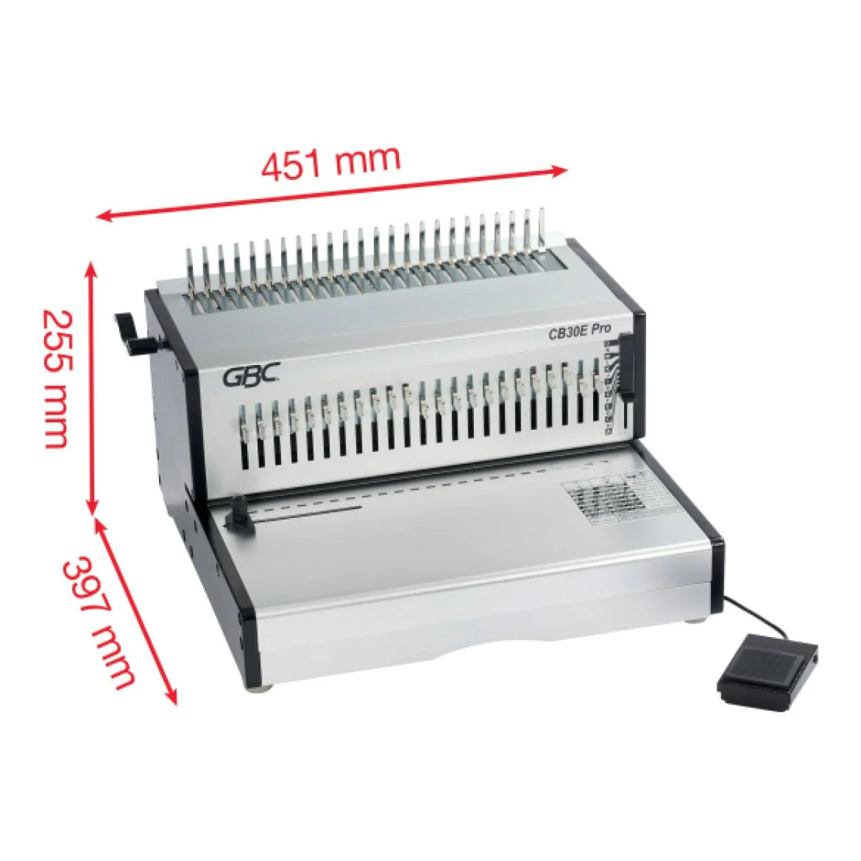 GBC CB30E Pro Heavy Duty Electric Binding Machine 320123 - Image 6