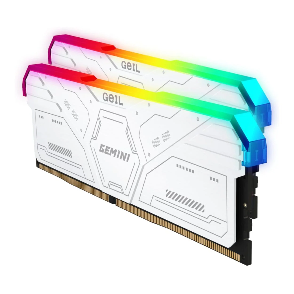 Geil Gemini RGB GAMSW532GB6000C38BDC Memory Module 32GB 2 x 16GB 6000MHz DDR5 - White - Image 3