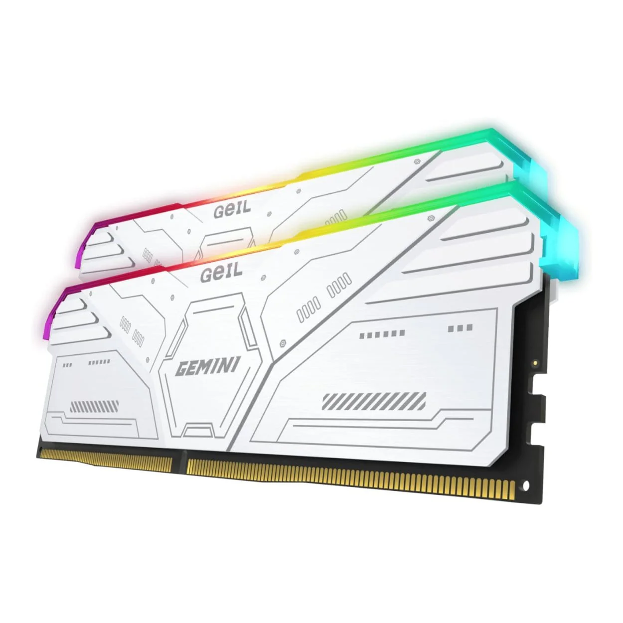 Geil Gemini RGB GAMSW532GB6000C38BDC Memory Module 32GB 2 x 16GB 6000MHz DDR5 - White - Image 4