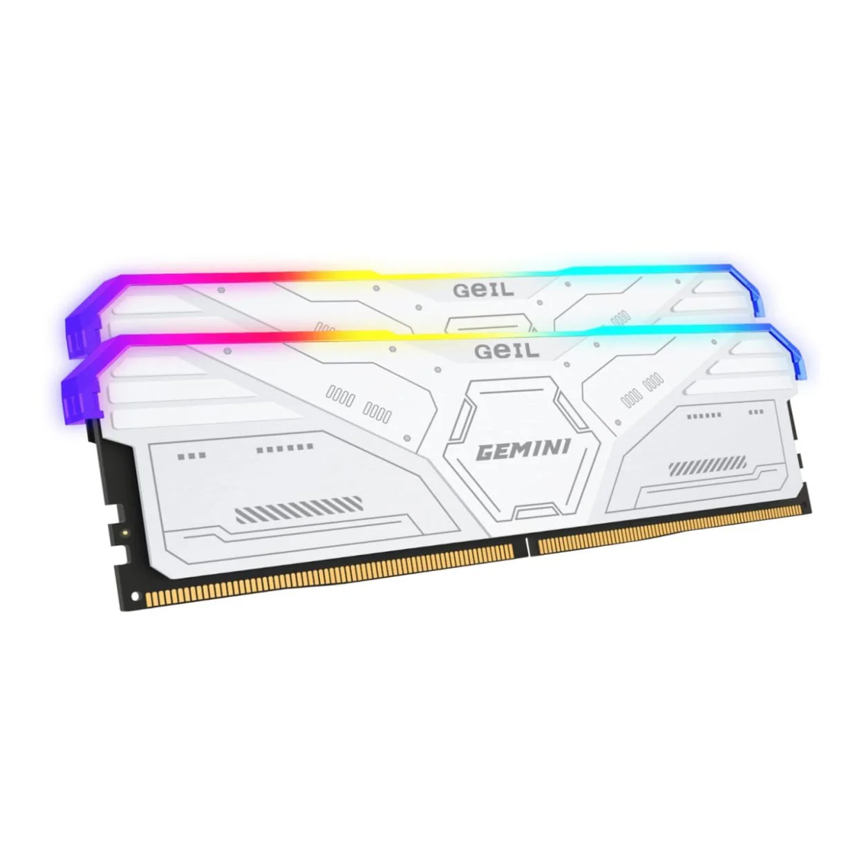 Geil Gemini RGB GAMSW564GB6000C42ADC Memory Module 64GB 2 x 32GB 6000MHz DDR5 - White - Image 2