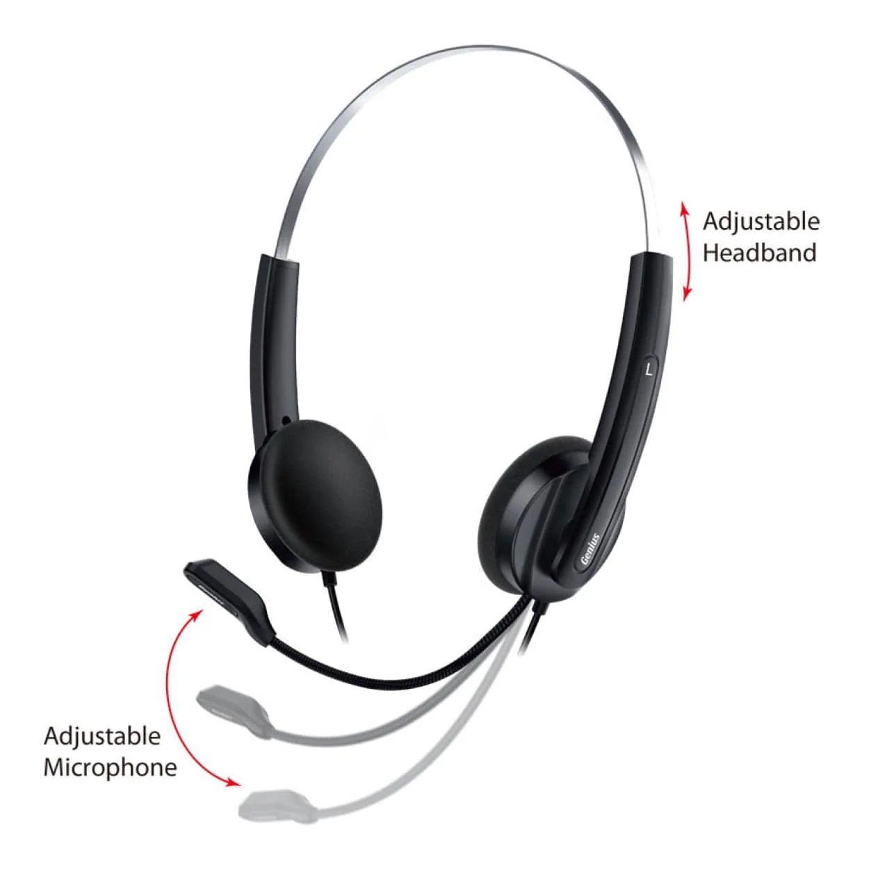 Genius HS-220U AI USB-C Headset Black 31710032401 - Image 3
