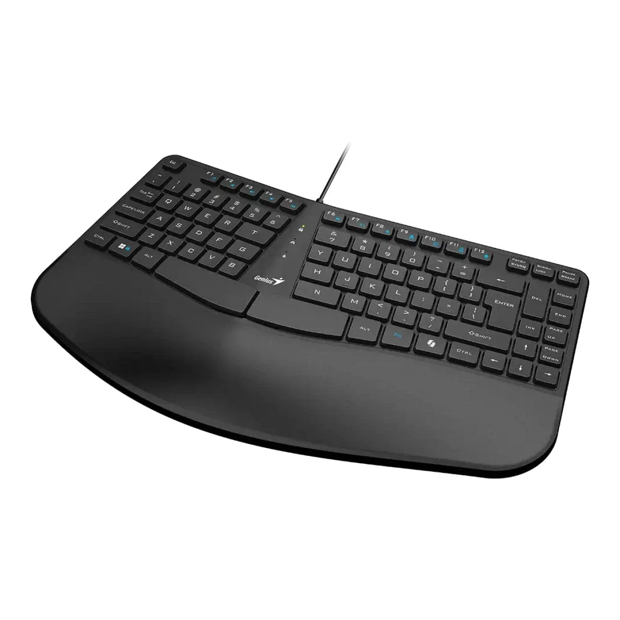 Genius KB-700 Ergonomic USB-A Keyboard with Palm Rest Black 31310053400 - Image 2