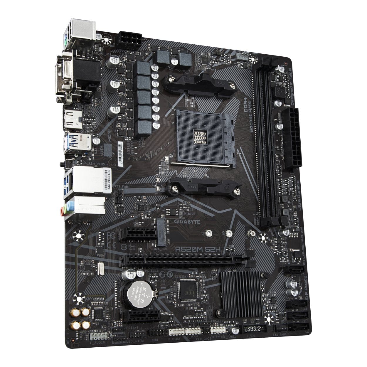 Gigabyte A520M S2H AMD Socket AM4 micro ATX Motherboard A520M S2H - Image 4