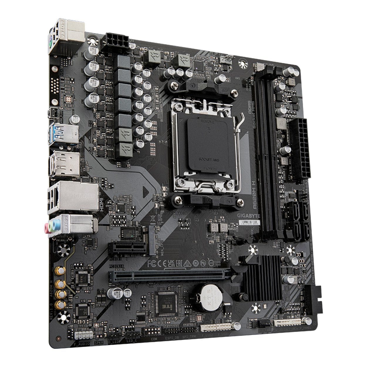 Gigabyte A620M H AMD Socket AM5 micro ATX Motherboard - Image 3
