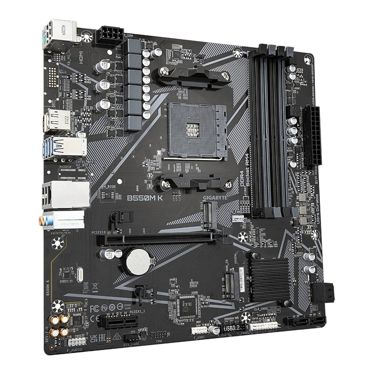 Gigabyte B550M K AMD Socket AM4 mATX Motherboard - Image 3