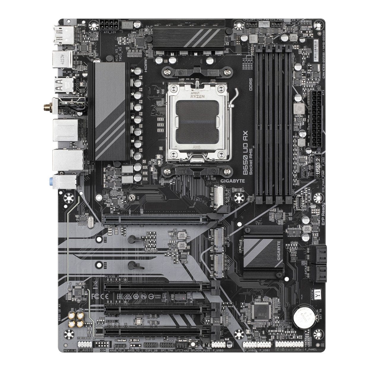 Gigabyte B650 UD AX Wi-Fi AMD Socket AM5 ATX Motherboard - Image 2