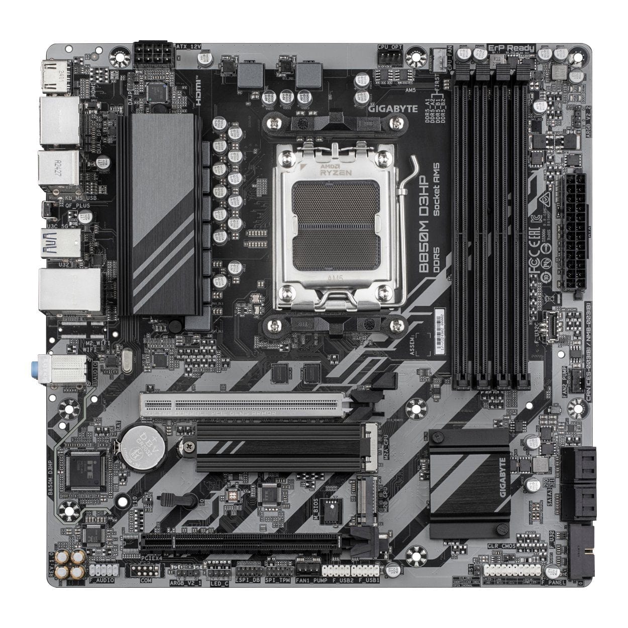 Gigabyte B850M D3HP AMD Socket AM5 Micro-ATX Motherboard - Image 2