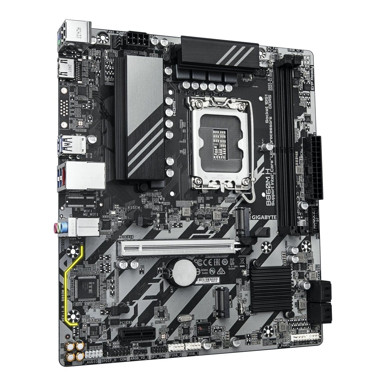 Gigabyte B860M H Intel Socket LGA 1851 Micro ATX Motherboard - Image 3