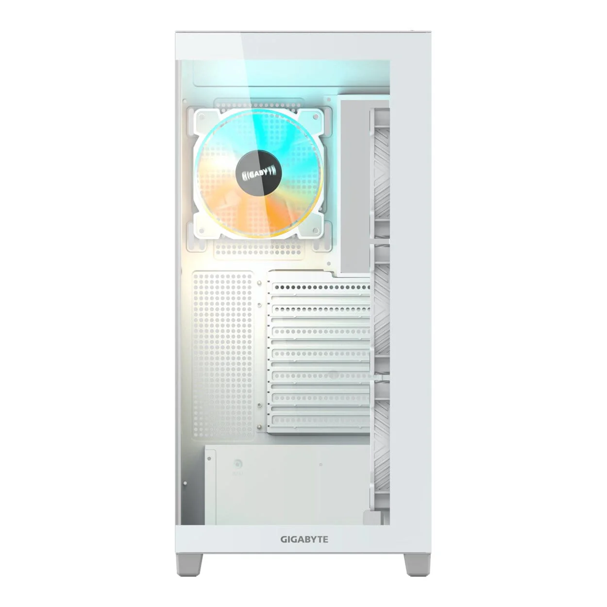 Gigabyte C500 Panoramic Stealth Ice Midi Tower PC Case White GB-C500PI ST - Image 2