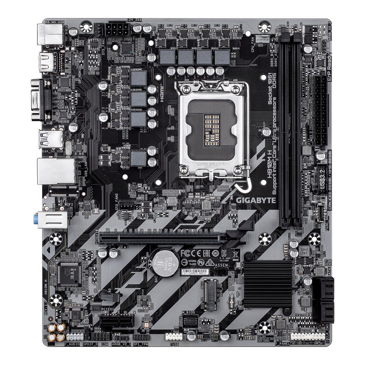 Gigabyte H810M H Intel LGA 1851 mATX Motherboard - Image 2